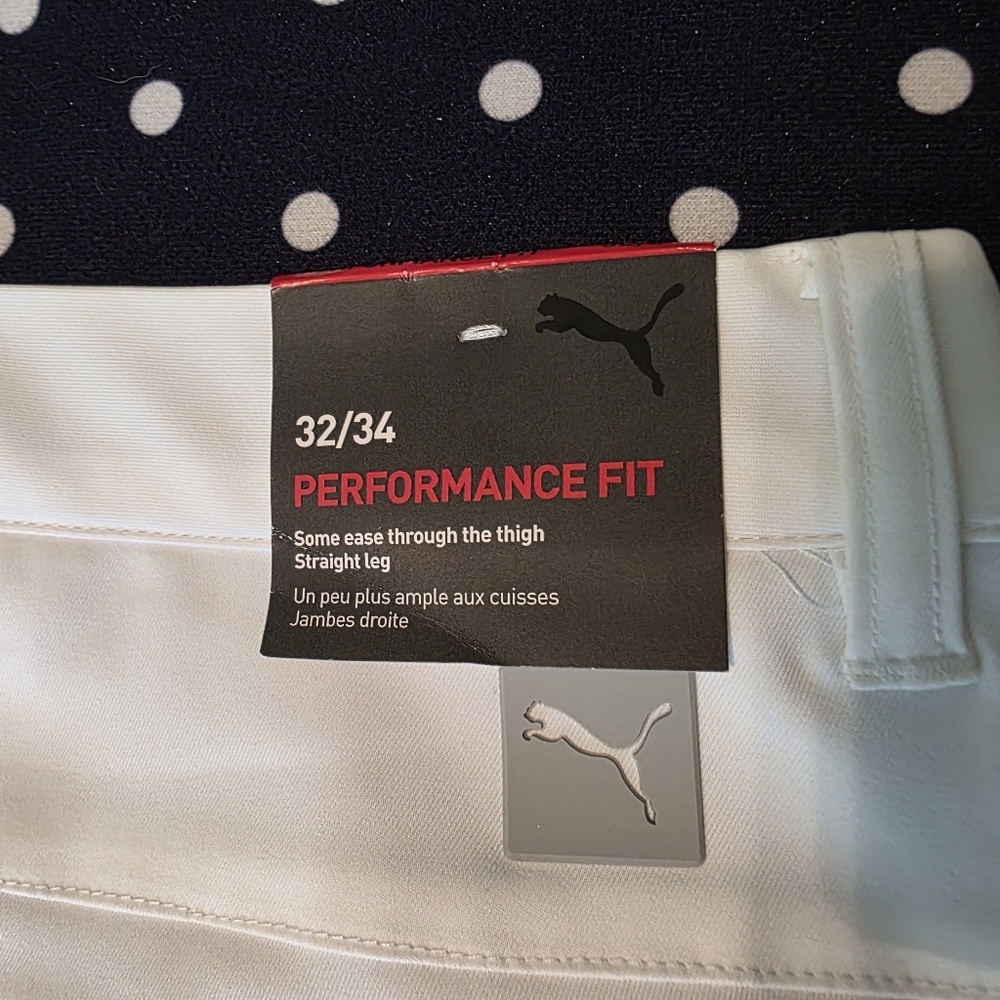 Puma White Performance Fit Trousers